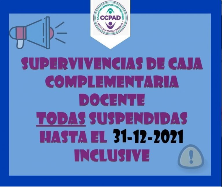 COVID-19 / CAJA COMPLEMENTARIA PARA LA ACTIVIDAD DOCENTE