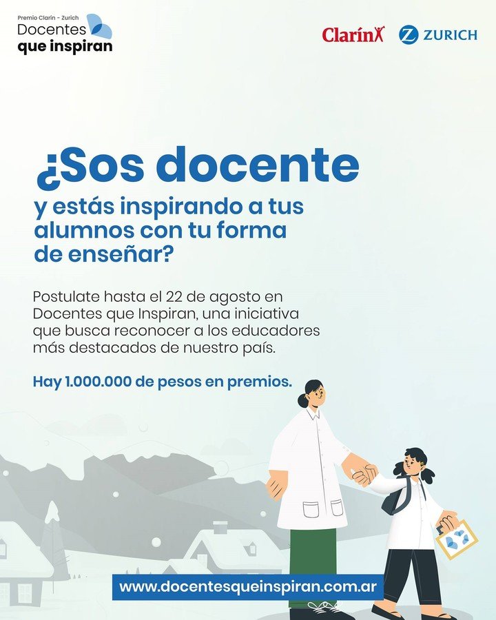 Docentes que Inspiran: un premio que busca reconocer a los educadores más destacados de la Argentina