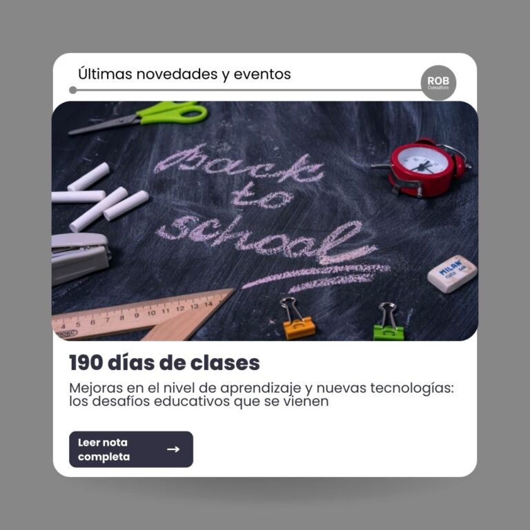190 días de clases, mejoras en el nivel de aprendizaje y nuevas tecnologías: los desafíos educativos que se vienen