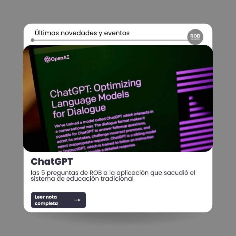 ChatGPT: las 5 preguntas de ROB a la aplicación que sacudió el sistema de educación tradicional