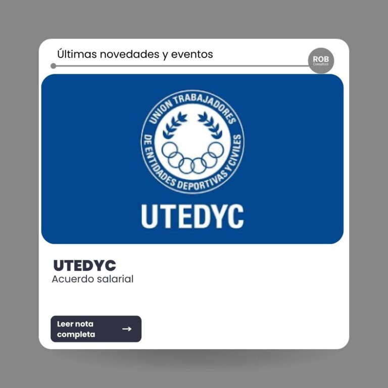 UTEDYC acuerdo salarial