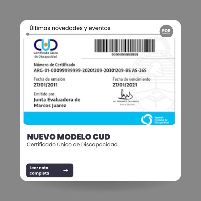 Certificado Único de Discapacidad