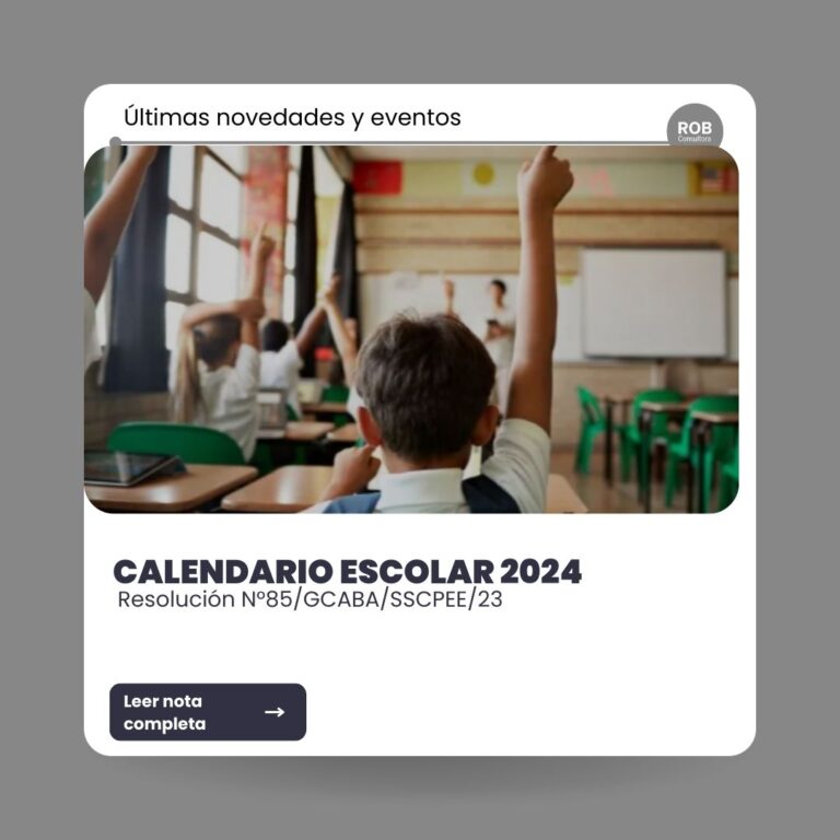 Calendario escolar 2024
