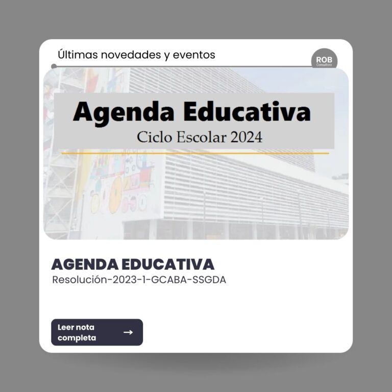 Agenda educativa 2024