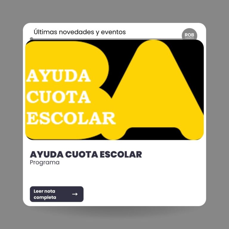 GCBA – AYUDA CUOTA ESCOLAR