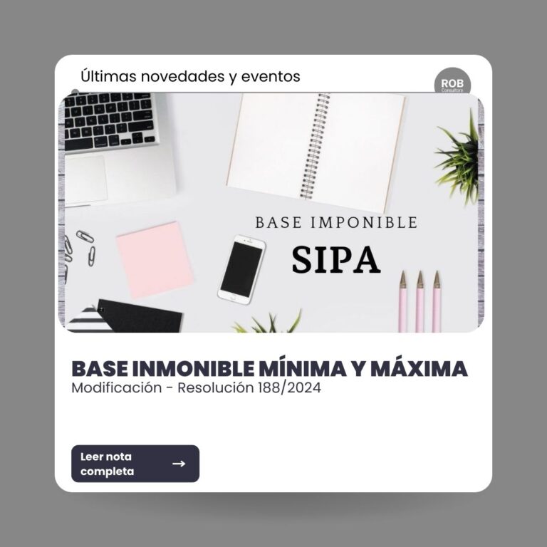 ANSES – MODIFICACIÓN DE LA BASE IMPONIBLE MÍNIMA Y MÁXIMA – RESOLUCIÓN Nº 188/2024