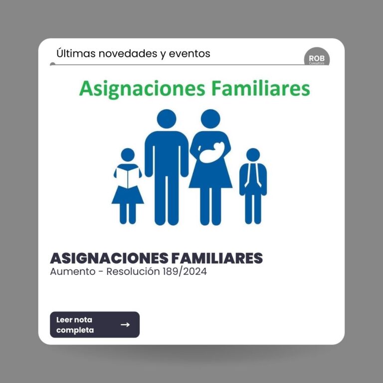 ANSES – AUMENTO ASIGNACIONES FAMILIARES – RESOLUCIÓN Nº 189/2024