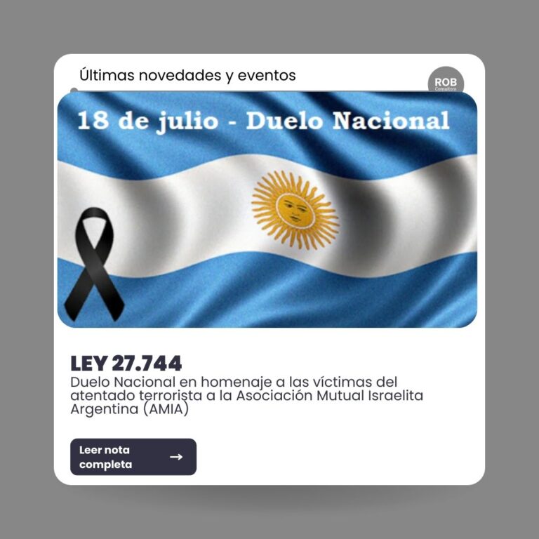 DUELO NACIONAL – EN HOMENAJE A LAS VÍCTIMAS DEL ATENTADO TERRORISTA A LA ASOCIACIÓN MUTUAL ISRAELITA ARGENTINA (AMIA)