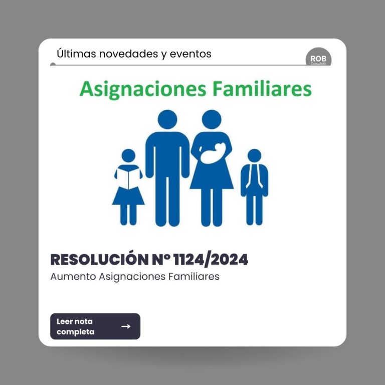 ANSES – AUMENTO ASIGNACIONES FAMILIARES – RESOLUCIÓN Nº 1124/2024